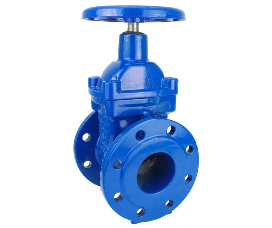 Vană fontă sertar cauciucat, model SPANIOL, DN100, PN10/16, EU